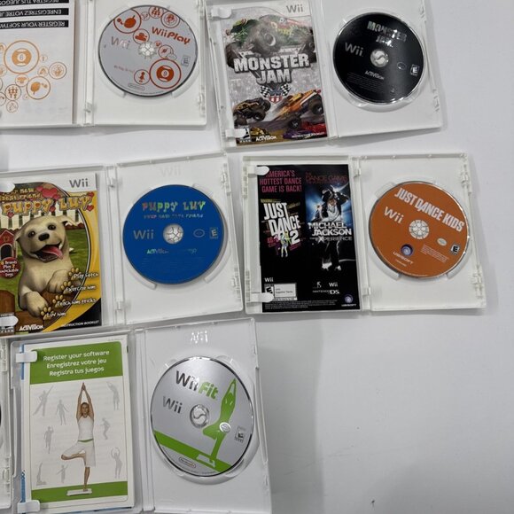 Nintendo Wii Games Bundle Lot of 11 Complete CIB Kids Titles Monster Jam Hip Hop - Picture 9 of 12